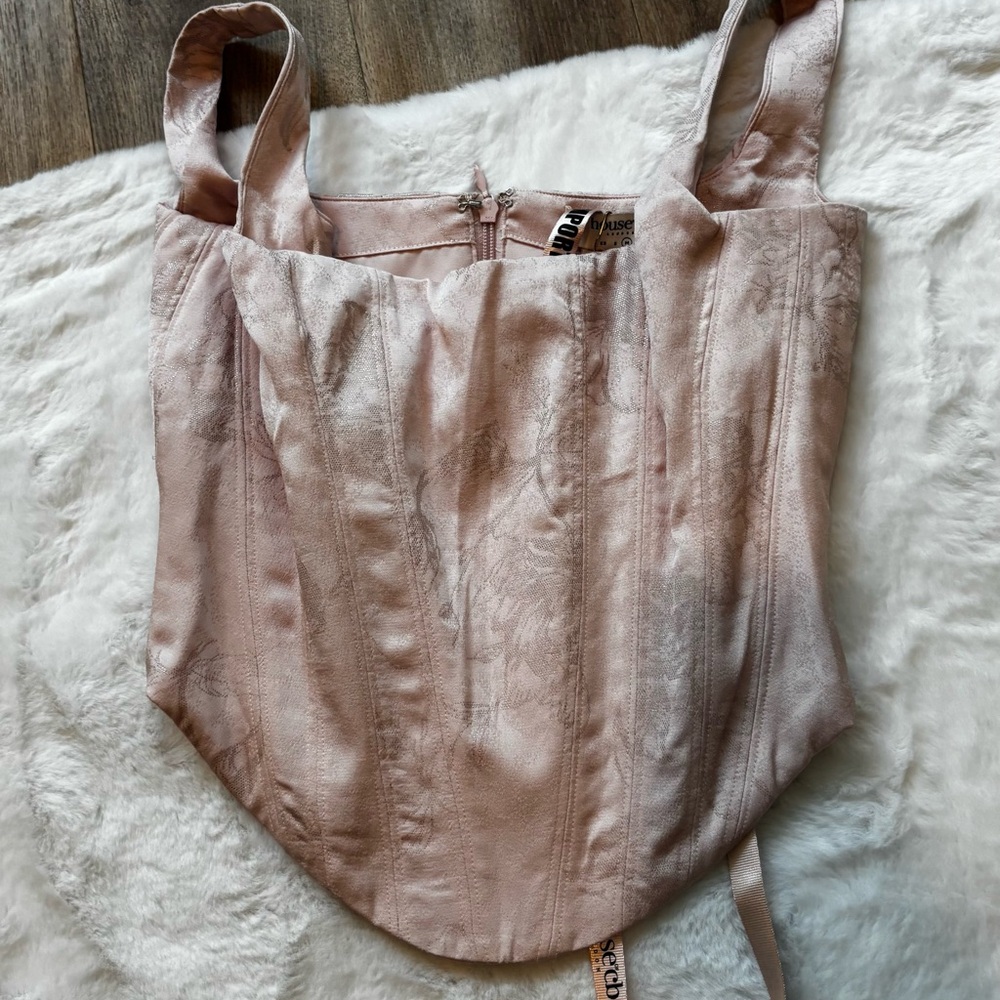 House of CB Blush Floral Corset Top